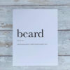 Definition print 'beard'