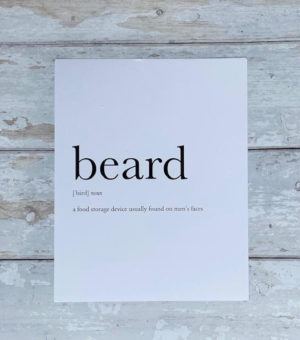 Definition print 'beard'