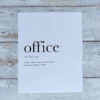 Definition print 'office'
