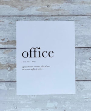 Definition print 'office'