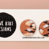 love kiki studs round tiger