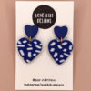 Love kiki navy and white hearts