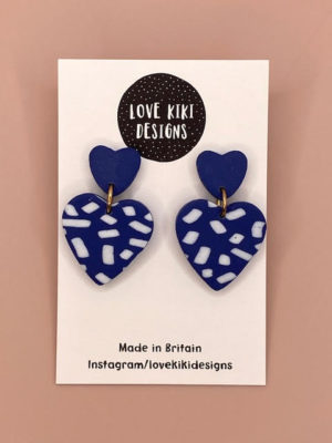 Love kiki navy and white hearts