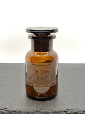 apothecary jar 'elbow grease'