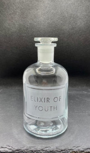 apothecary bottle 'elixir of youth'