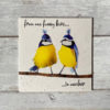 'from one funny bird to another' greeting card